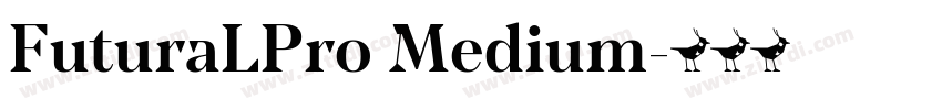 FuturaLPro Medium字体转换 FuturaLPro Medium字体转换